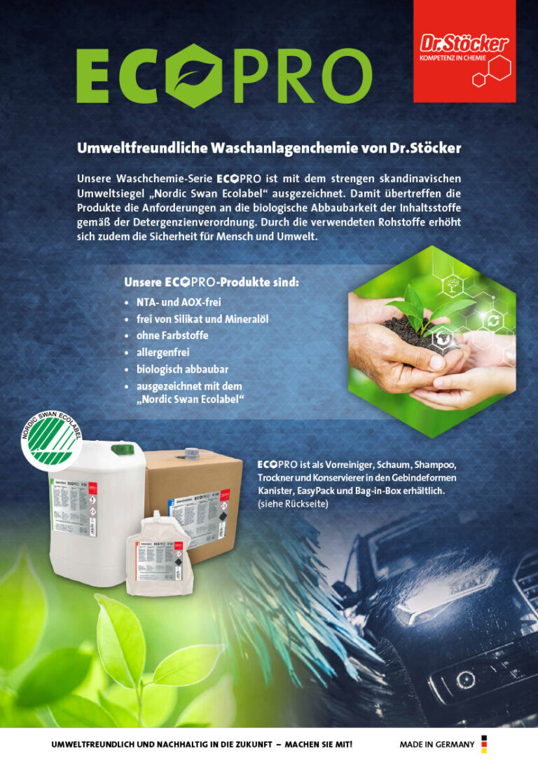 ECOPRO – die umweltfreundliche Waschchemie-Serie