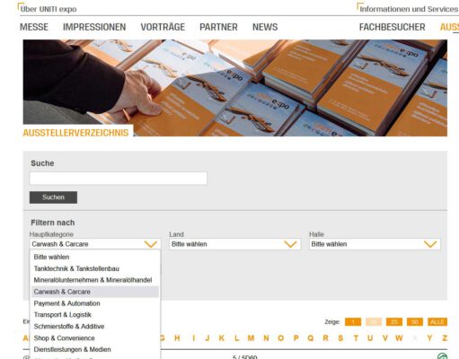 UNITI expo Ausstellerverzeichnis ist online und zeigt die internationale Reichweite Uniti expo