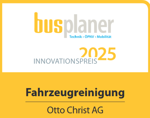 Innovationskraft ausgezeichnet: busplaner Award 2025 für Otto Christ Screenshot Busplaner Award 2025