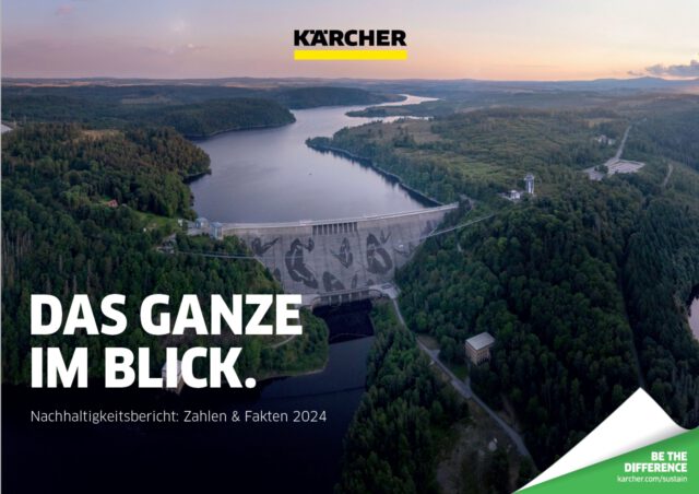 Kaercher_Nachhaltigkeitsbericht_2024 Das Familienunternehmen Kärcher hat seinen neuen Nachhaltigkeitsbericht veröffentlicht. Das Unternehmen gibt darin Auskunft über aktuelle Entwicklungen und Fortschritte im Bereich Nachhaltigkeit.