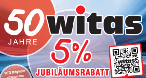 Witas GmbH – eine 50 jährige Erfolgsgeschichte Witas5Prozent-Aug